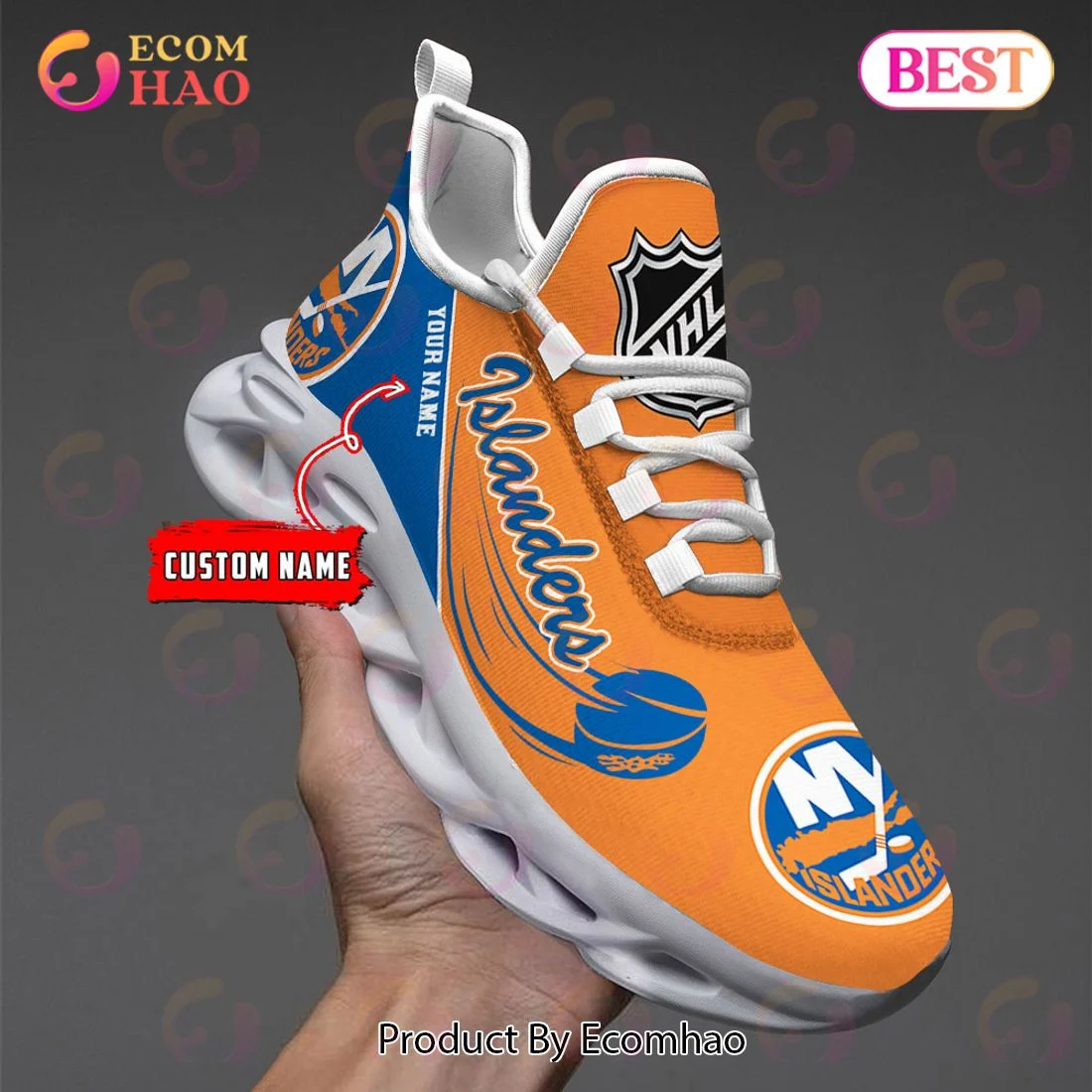 Custom Name New York Islanders Max Soul Shoes, Sneakers  Unisex sneakers MS0601