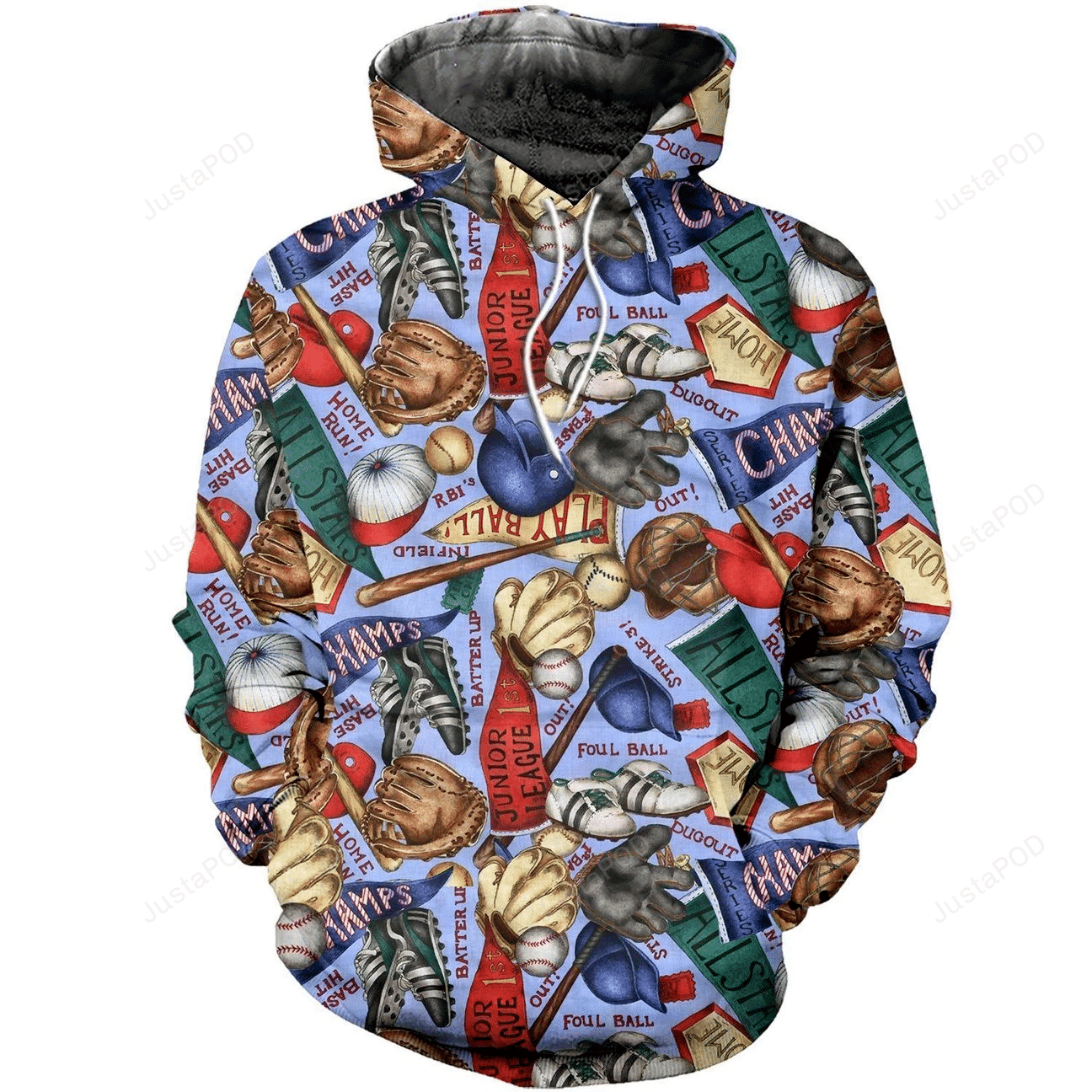Baselball Fabric Awesome 3D All Over Print Hoodie, Zip-up Hoodie HZ0501