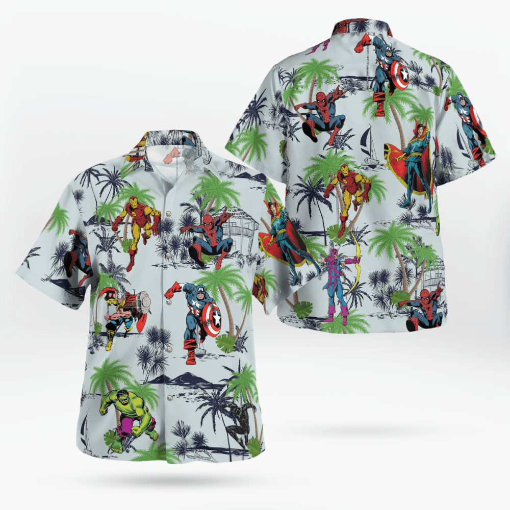 Marvel Superhero Fashion Hawaiian Shirt, Gift For Men Women HW0601