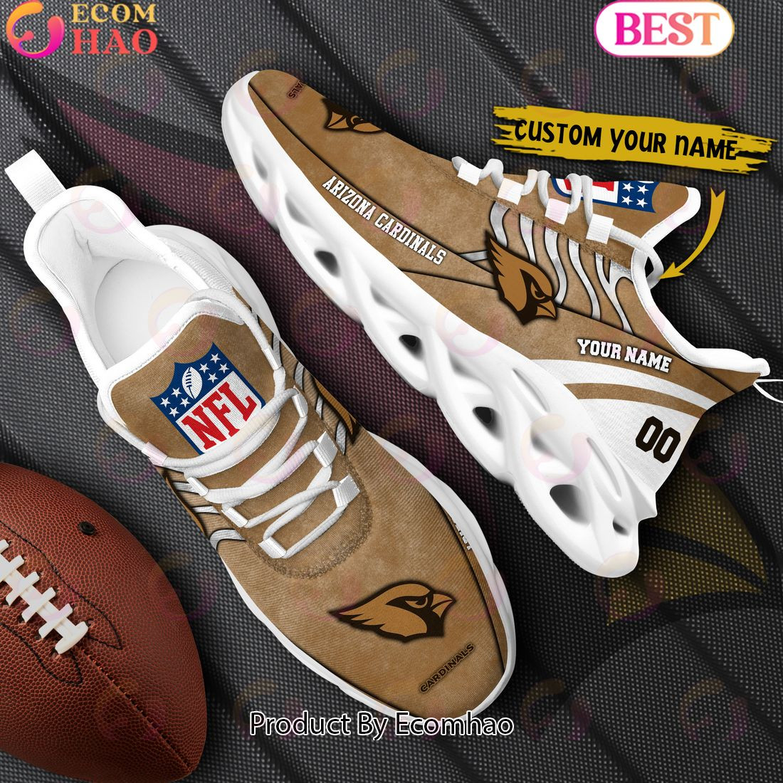 Custom Name Arizona Cardinals X Salute to Service For Veterans Day Celebration Max Soul Shoes  Unisex sneakers MS0601