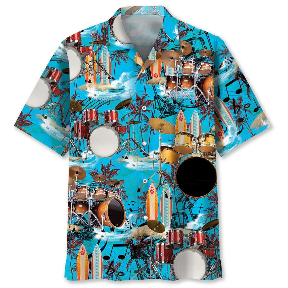 Drum Beach Hawaiian Shirt, Gift For Men Women HW0601