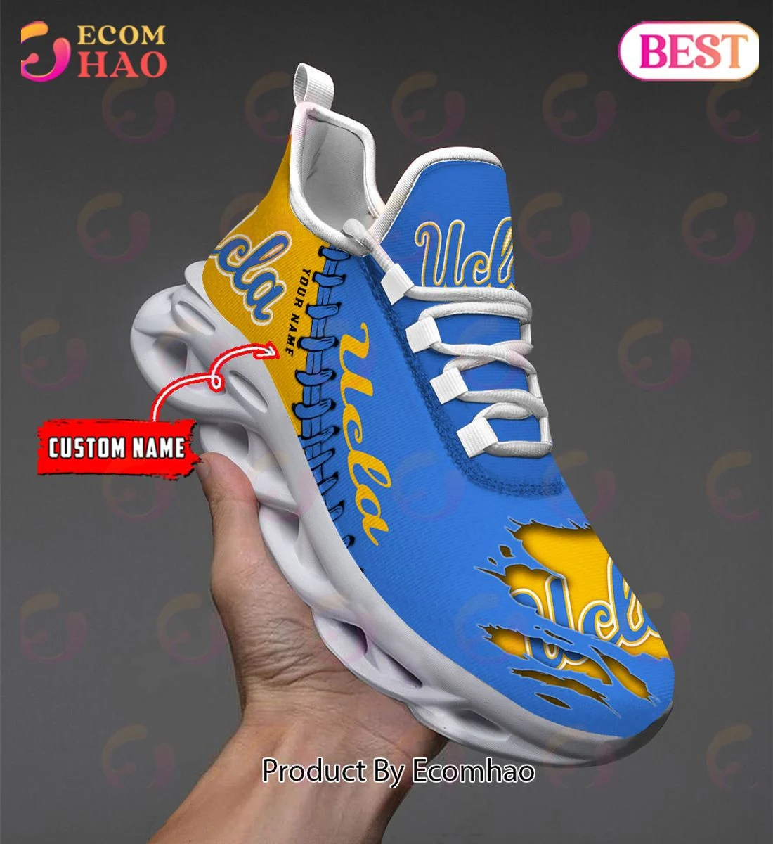 UCLA Max Soul Shoes Custom Name  Unisex sneakers MS0601