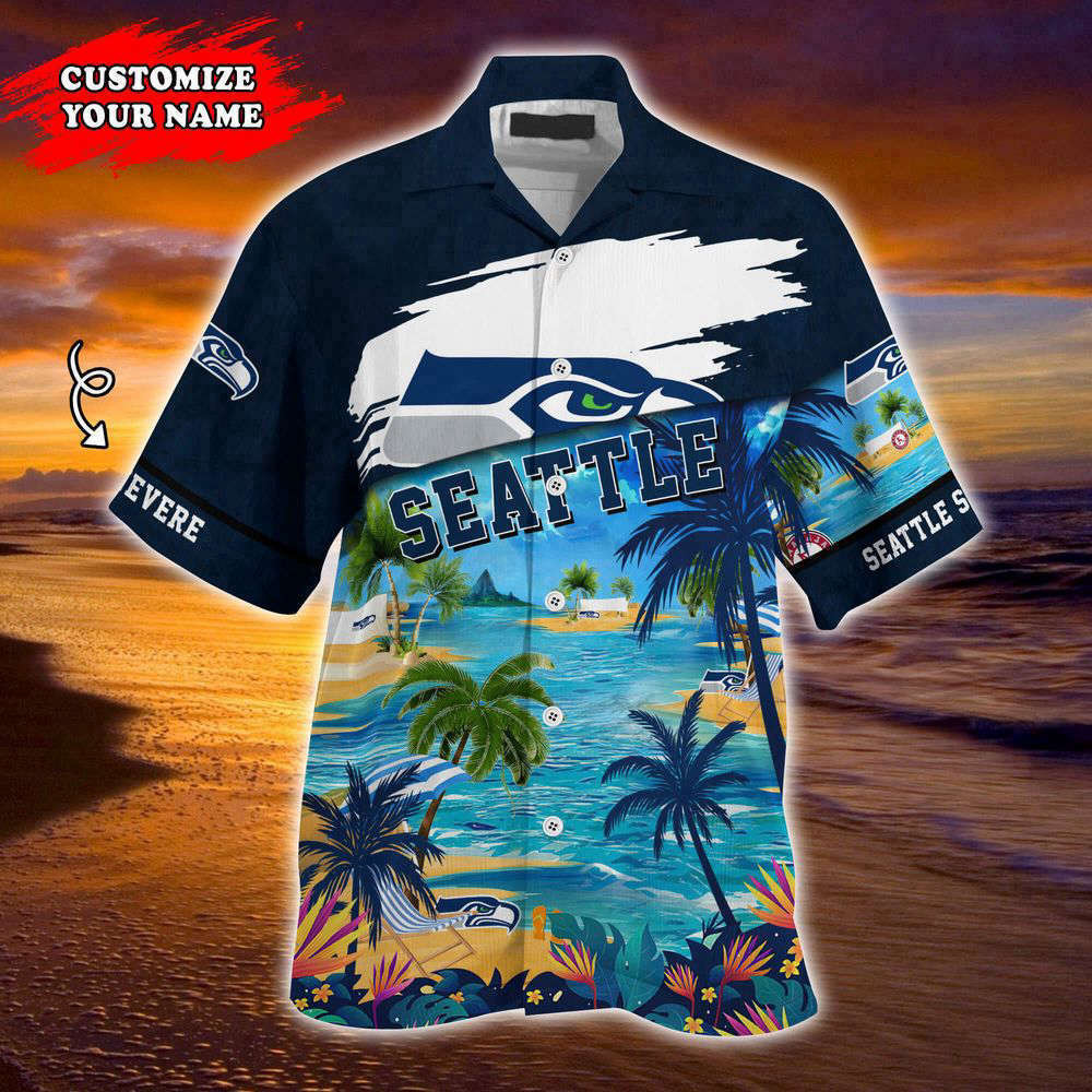 Seattle Seahawks NFL-Customized Summer Hawaii Shirt For Sports Fans HW0601