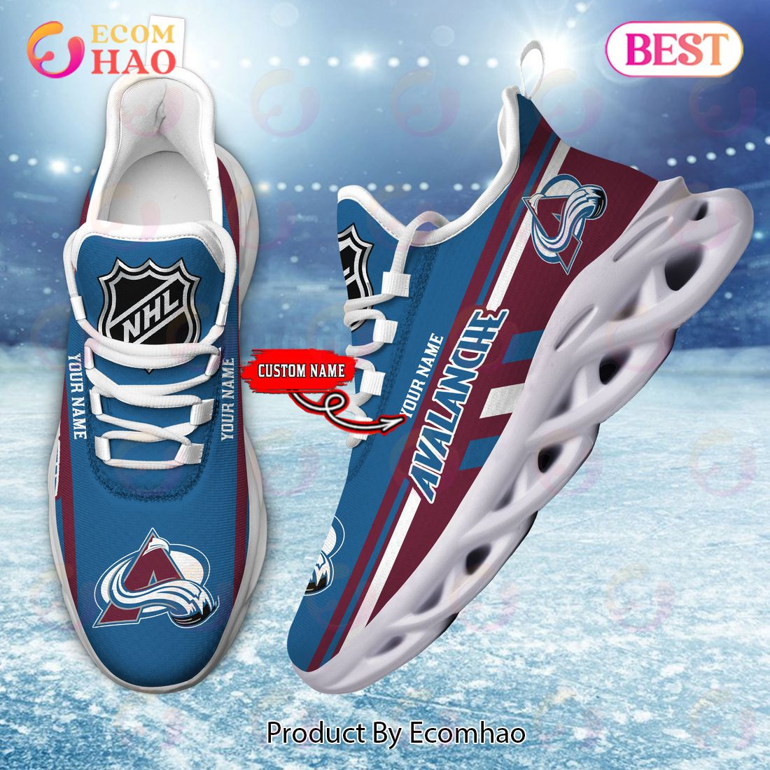 Colorado Avalanche Perfect Gift for fans Max Soul Chunky Sneakers, Shoes  Unisex sneakers MS0601