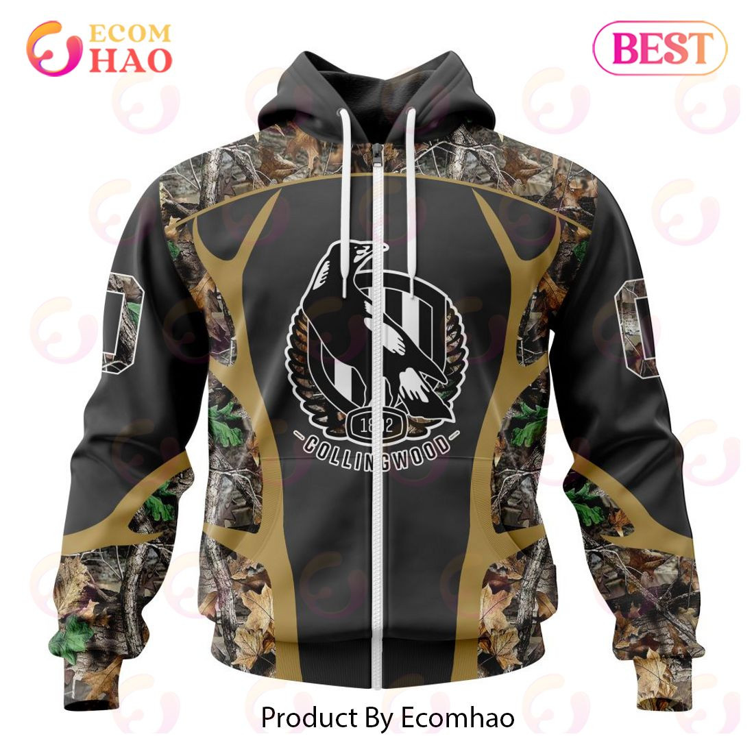 AFL Collingwood Football Club Special Camo Hunting Design 3D Hoodie, Zip Hoodie, Man - Women, Warm, Premium Quality HZ0501