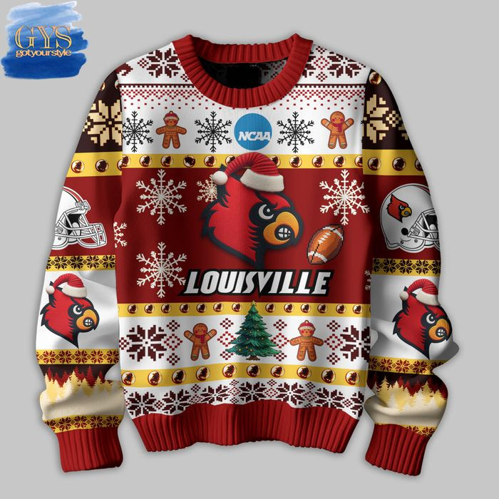 Louisville Cardinals They Not Like Us Ugly Christmas Sweater , Cozy Soft Unisex Pullover SW0601