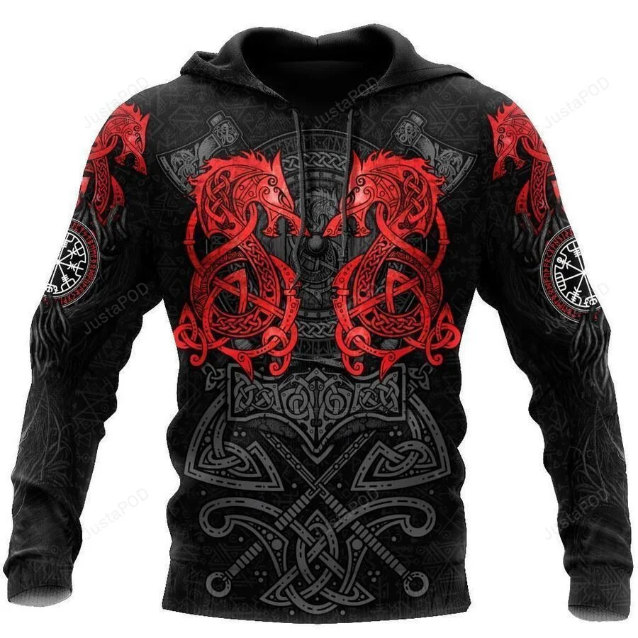 Fenrir Vikings 3D All Over Print Hoodie, Zip-up Hoodie HZ0501