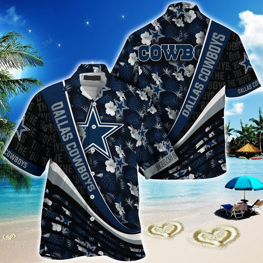 Dallas Cowboys NFL-Summer Hawaii Shirt With Tropical Flower Pattern For Men And Women HW0601