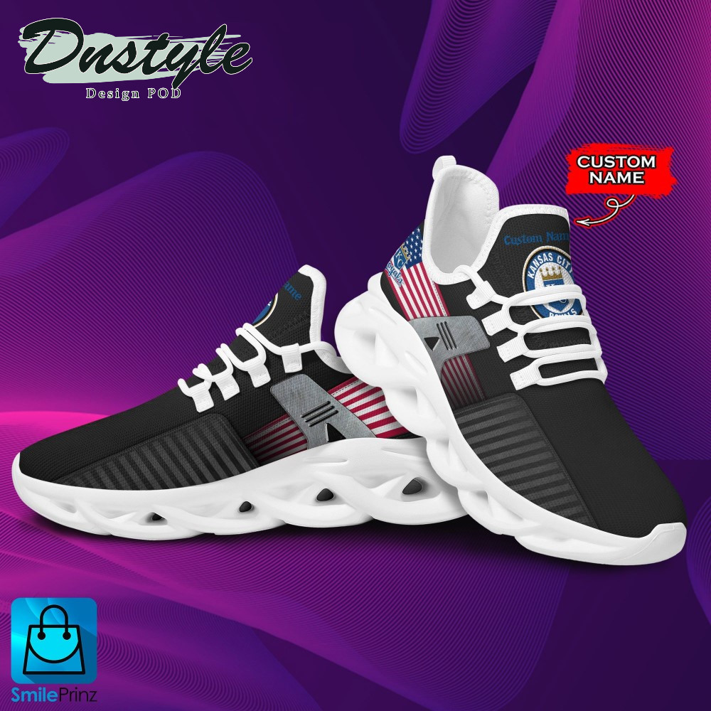 Custom MLB Kansas City Royals Custom Name Max Soul Shoes V4 Unisex Women Men MS0601