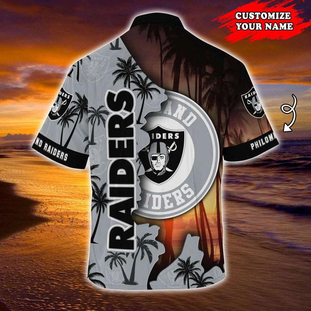 Oakland Raiders NFL-Customized Summer Hawaii Shirt For Sports Enthusiasts HW0601