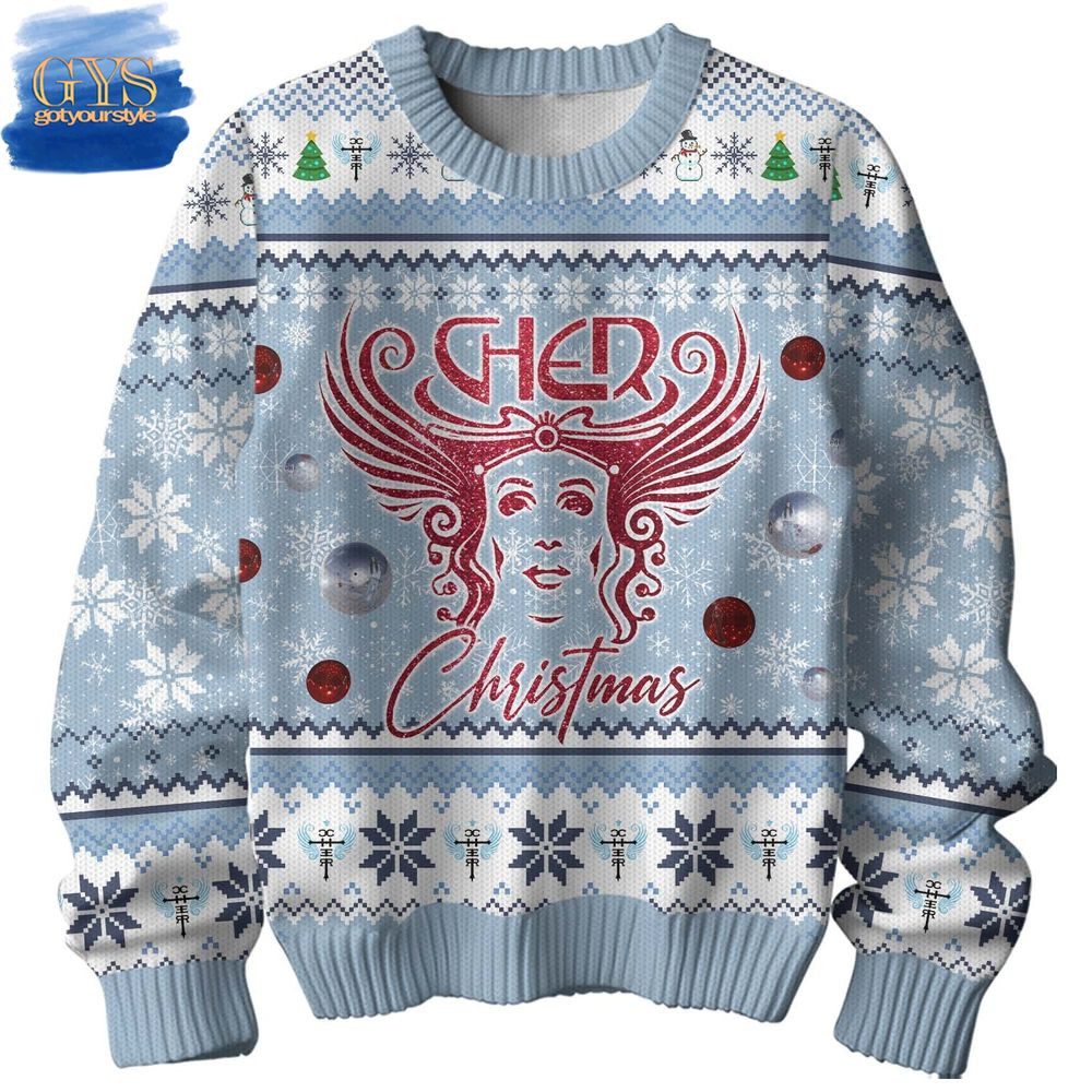 Cher Christmas Ugly Sweater , Cozy Soft Unisex Pullover SW0601
