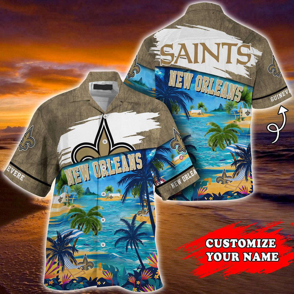 New Orleans Saints NFL-Customized Summer Hawaii Shirt For Sports Fans HW0601