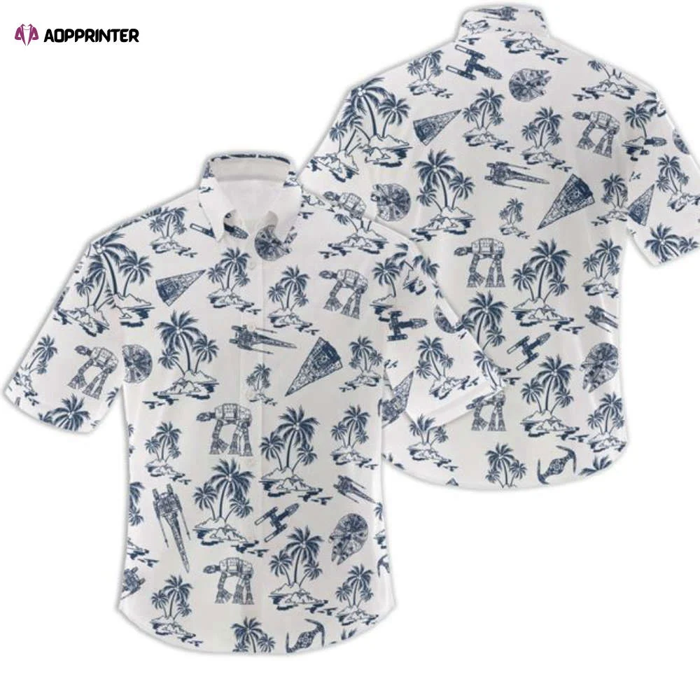 Star Wars Hawaiian Button Down Shirt, Star Wars Button Shirt HW0601