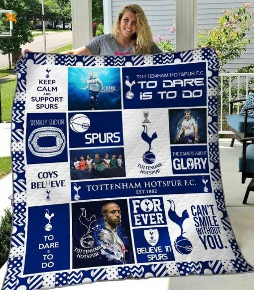 Tottenham 3 Quilt Blanket For Fans Home Decor Gift ,  Soft Quilt, King Size, All Season Cozy Quilt QB0901