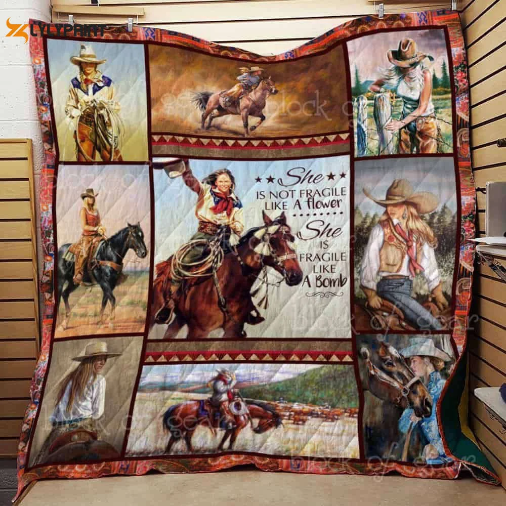 Im A Cowgirl 3D Customized Quilt , Soft Quilt, King Size, All Season Cozy Quilt QB0901