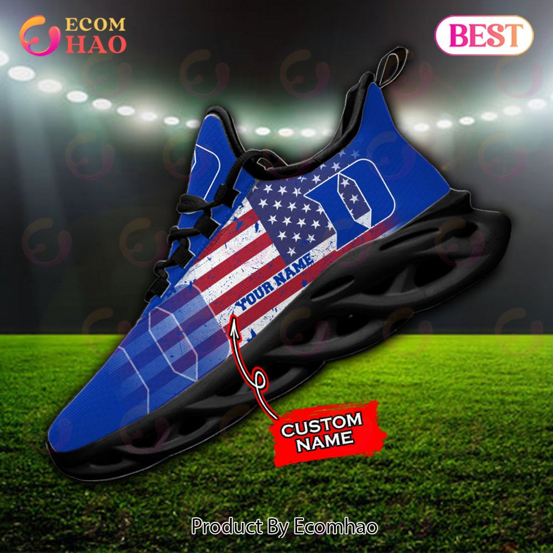 Duke Blue Devils Max Soul Shoes, Sneaker  Unisex sneakers MS0601