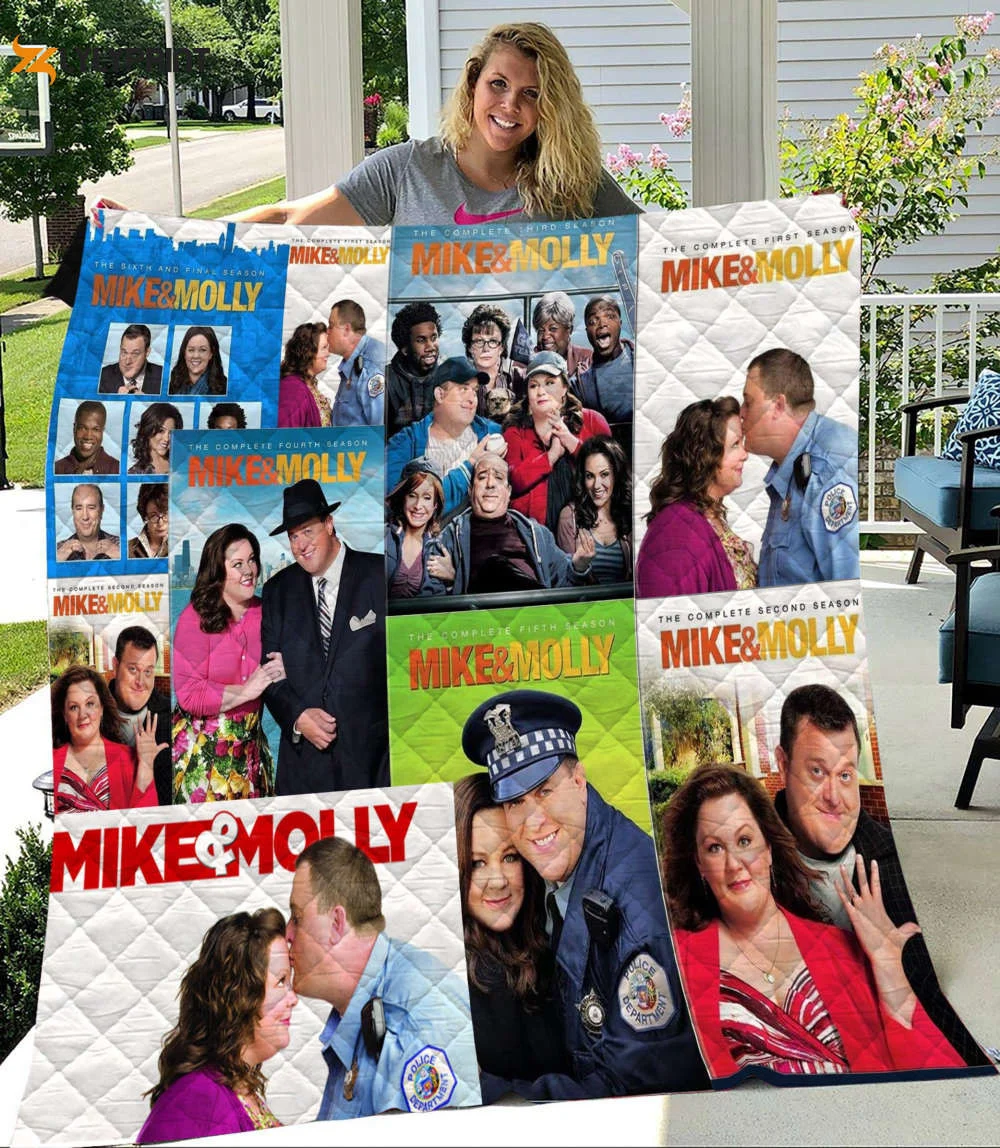 Mike & Molly Quilt Blanket For Fans Home Decor Gift ,  Soft Quilt, King Size, All Season Cozy Quilt QB0901