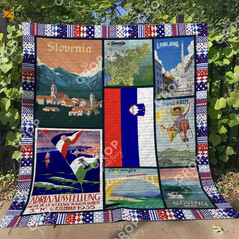Slovenia 3D Customized Quilt Blanket For Fans Home Decor Gift ,  Soft Quilt, King Size, All Season Cozy Quilt QB0901