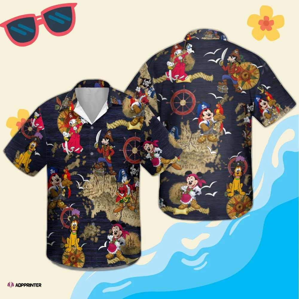 Disney Pirates Of Caribbean Hawaiian Shirt HW0601