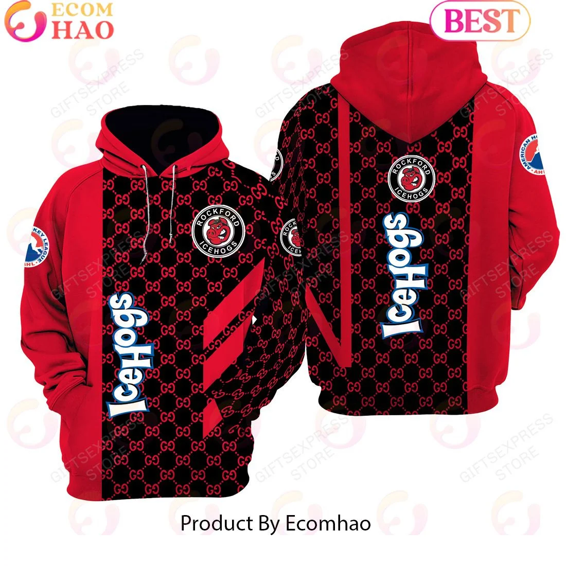 AHL Rockford IceHogs Luxury Style Hoodie, Zip Hoodie, Man - Women, Warm, Premium Quality HZ0501