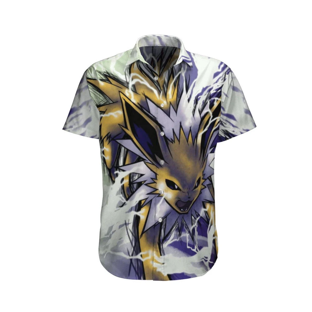 Get Wild with Pokemon Crazy Eevee Hawaiian Shirt – Limited Edition HW0601