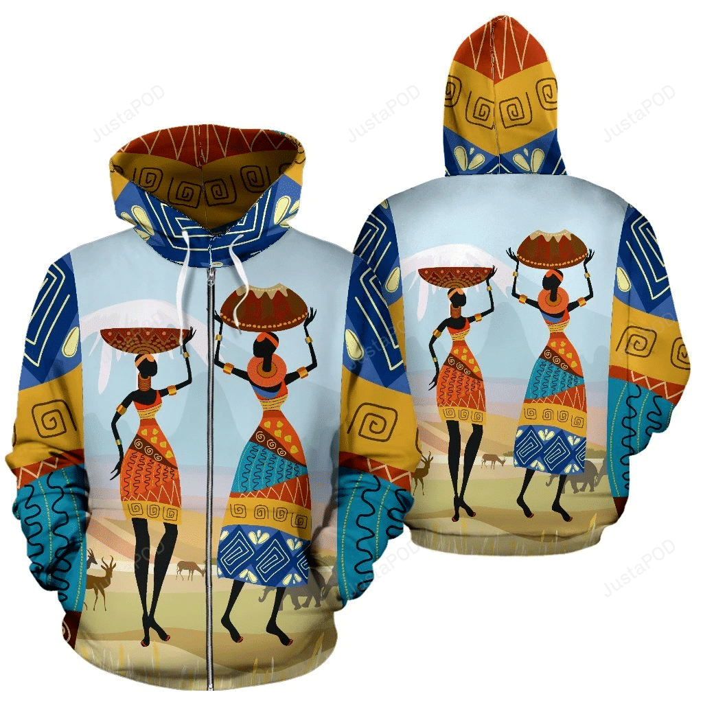 African Safari 3D All Over Printed Hoodie, Zip- Up Hoodie HZ0501