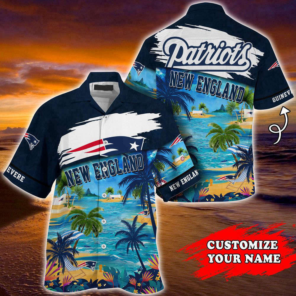 New England Patriots NFL-Customized Summer Hawaii Shirt For Sports Fans HW0601