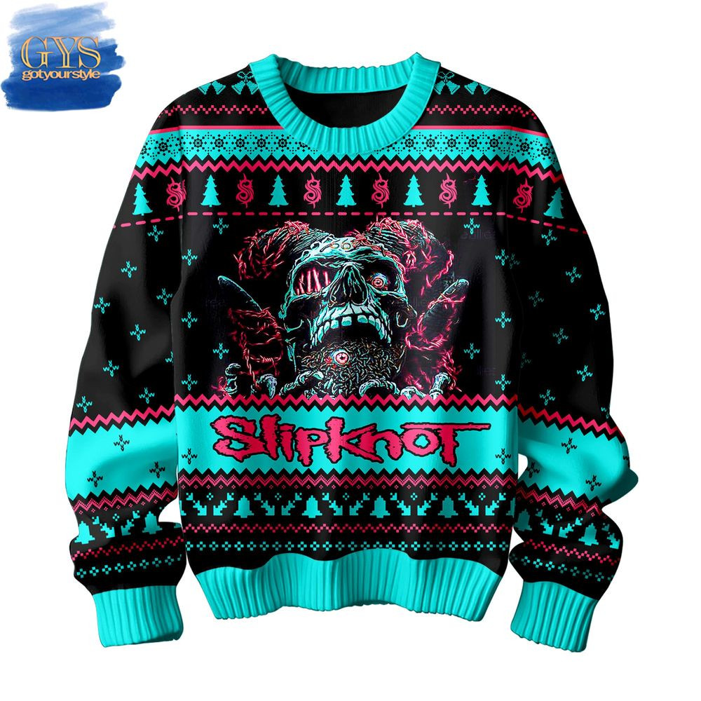 Slipknot Satanic Ugly Christmas Sweater , Cozy Soft Unisex Pullover SW0601