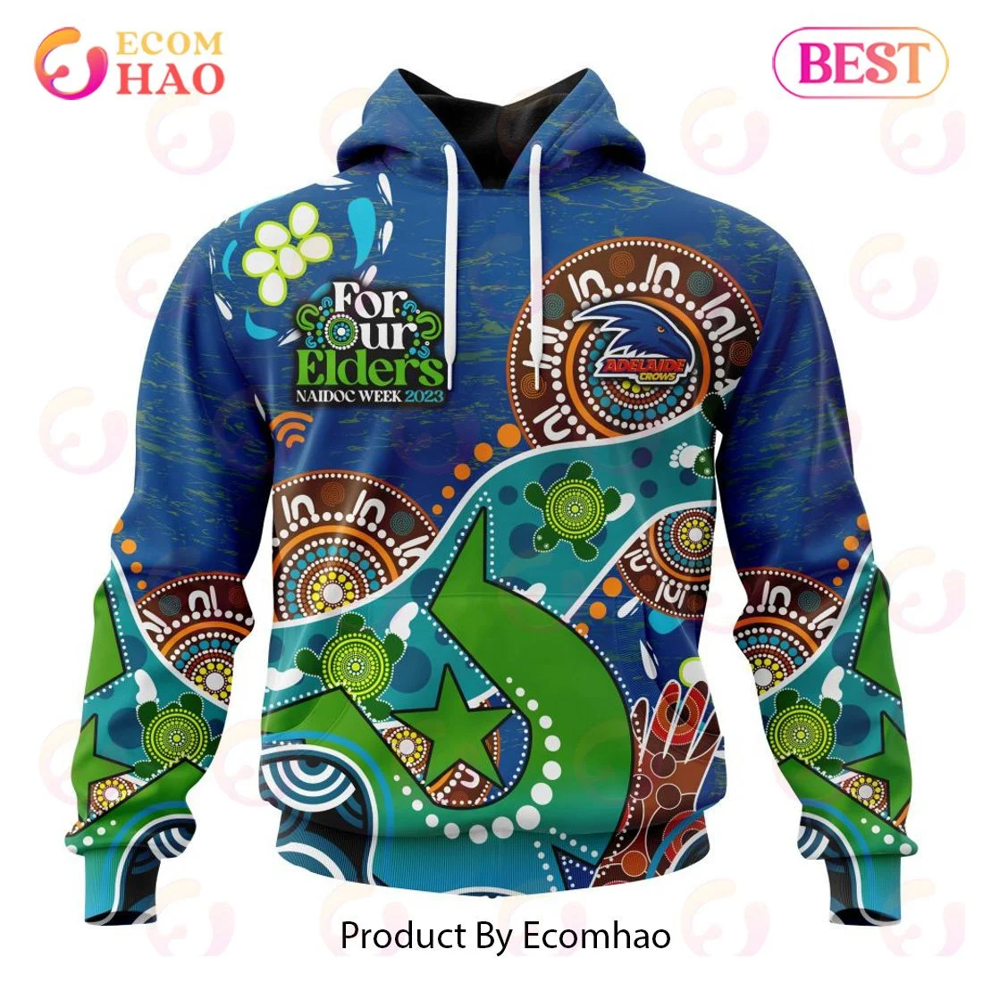 AFL Adelaide Crows Special Design For NAIDOC Week For Our Elders 3D Hoodie, Zip Hoodie, Man - Women, Warm, Premium Quality HZ0501