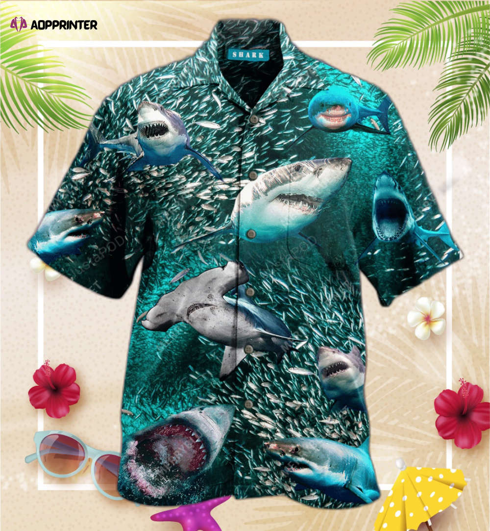 In A World Full Of Fish, Be A Shark Unisex Hawaiian Shirt, Gift For Men And Women HW0601