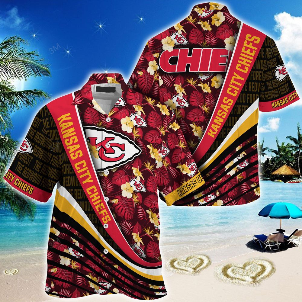 Kansas City Chiefs NFL-Summer Hawaii Shirt With Tropical Flower Pattern For Men And Women HW0601