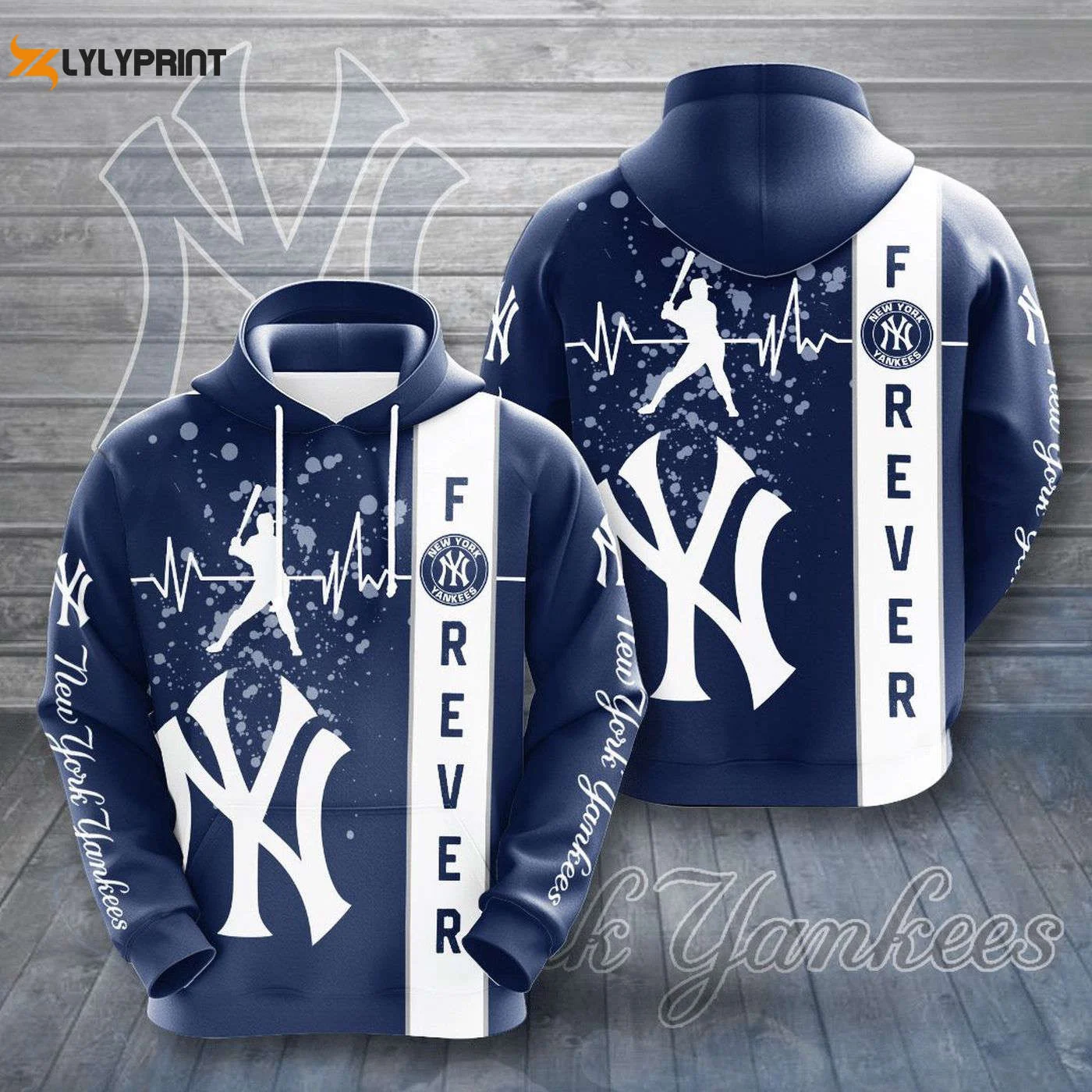 New York Yankees Forever Hoodie Stylish AOP Shirt for Passionate Fans HZ0501