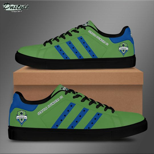MLS Seattle Sounders FC Stan Smith Shoes Ladies Men, Trendy Style Sneakers ST0801