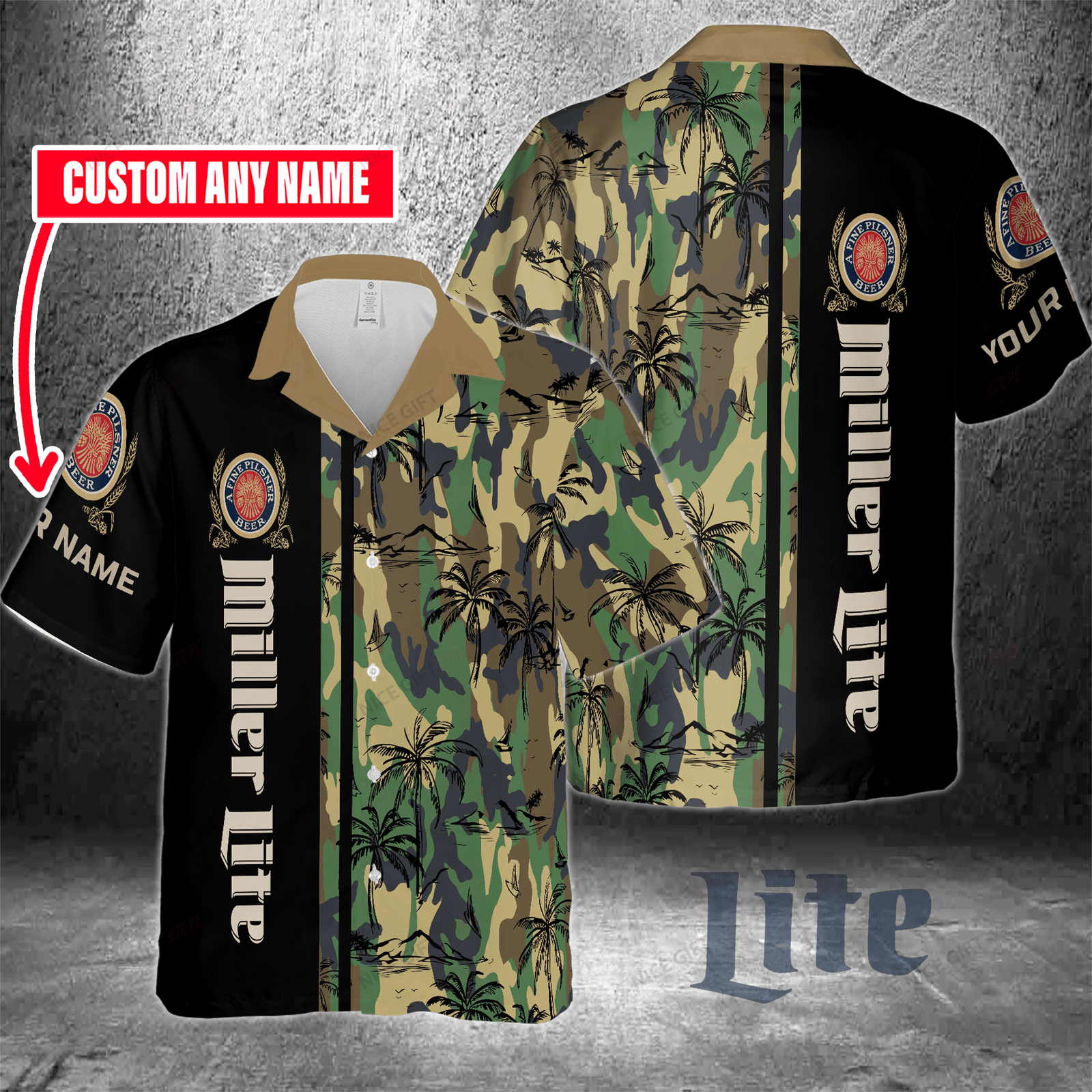 Miller Lite Custom Name Hawaiian Shirt For Men And Women HW0601