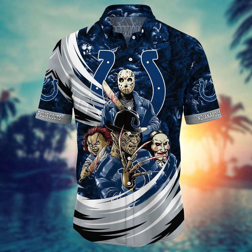 Indianapolis Colts NFL Halloween Horror Movies Hawaiian Shirts For Men And Women HW0601