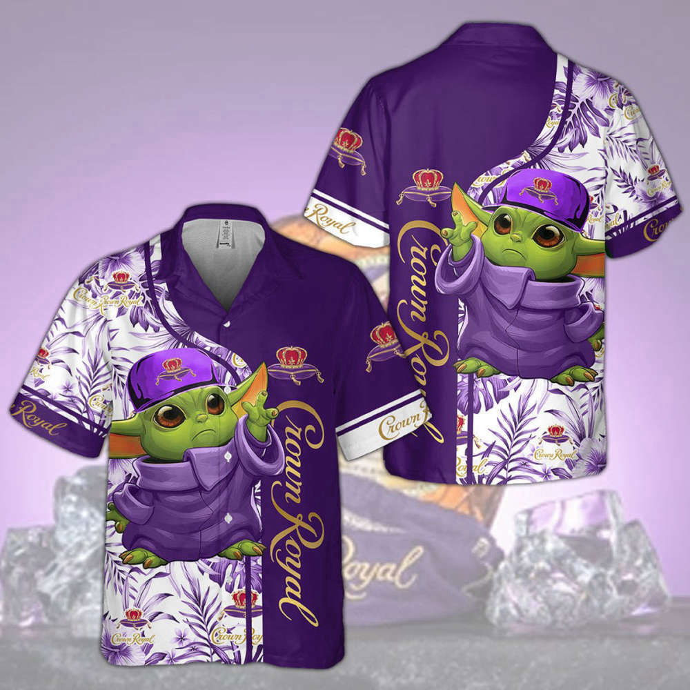 Crown Royal Baby Yoda Hawaiian Shirt Summer2023 HW0601