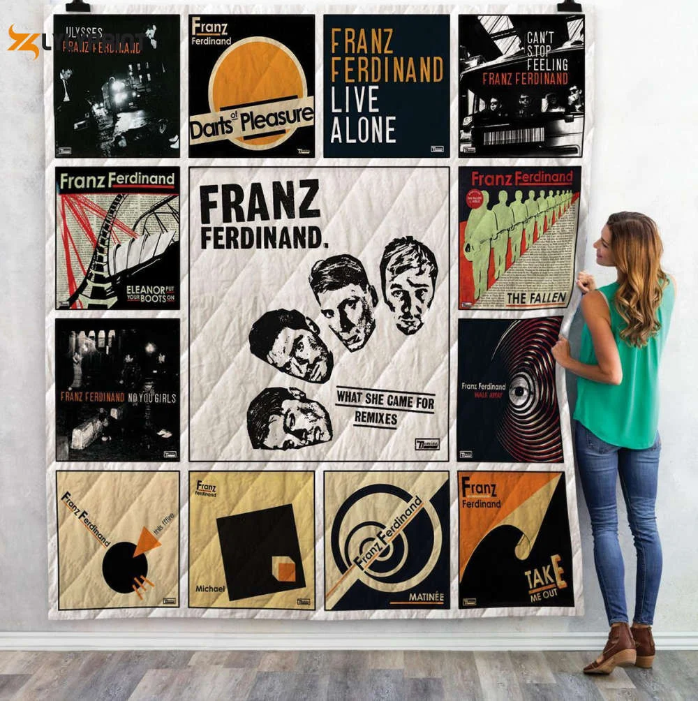 Franz Ferdinand Singles 3D Customized Quilt Blanket , Soft Quilt, King Size, All Season Cozy Quilt QB0901