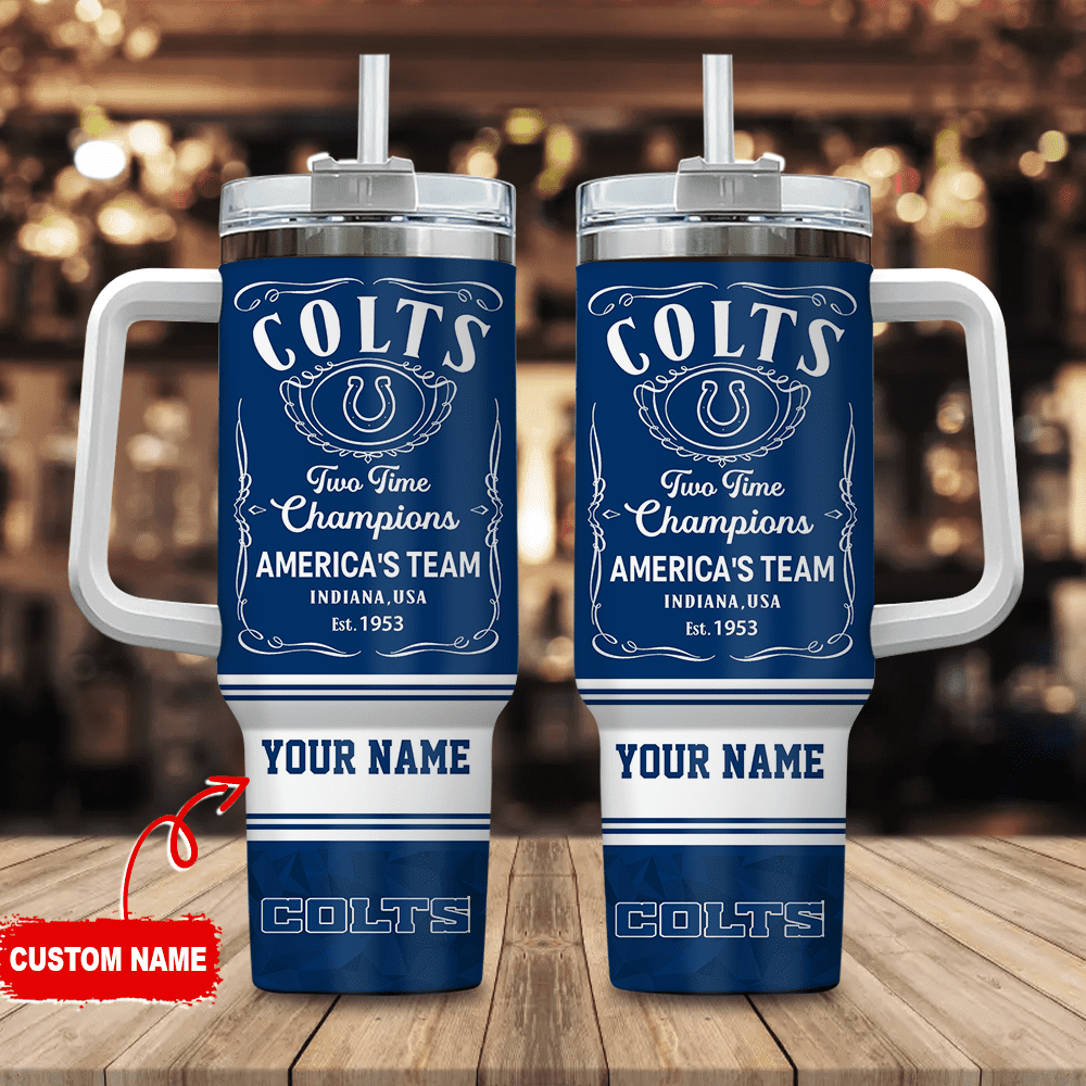 Indianapolis Colts Personalized Jack Daniel's 40oz Stanley Tumbler 0501TB40