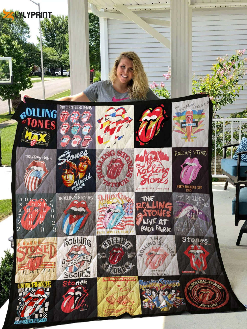 The Rolling Stones 1a Blanket For Fans Home Decor Gift ,  Soft Quilt, King Size, All Season Cozy Quilt QB0901