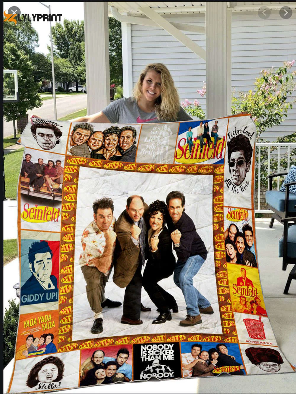 Seinfeld 2 Quilt Blanket For Fans Home Decor Gift ,  Soft Quilt, King Size, All Season Cozy Quilt QB0901
