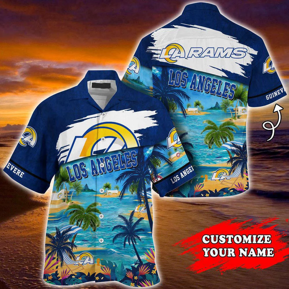 Los Angeles Rams NFL-Customized Summer Hawaii Shirt For Sports Fans HW0601