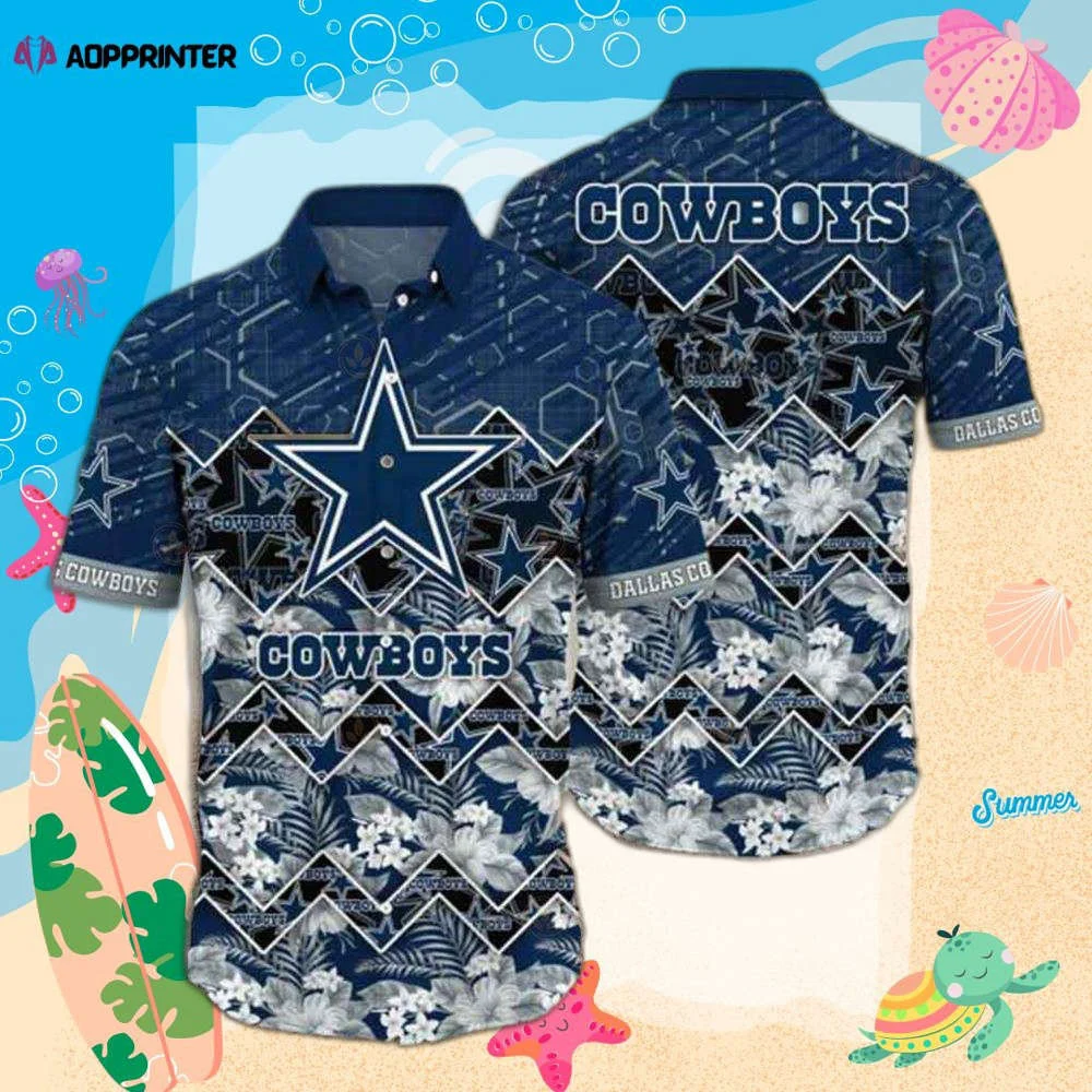 Dallas Hawaiian Shirt Dallas Cowboys Tropical Shirt HW0601