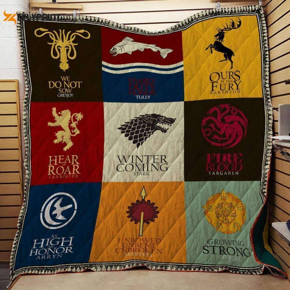 Game Of Thrones 3D Customize Quilt Blanket For Fans Home Decor Gift ,  Soft Quilt, King Size, All Season Cozy Quilt QB0901