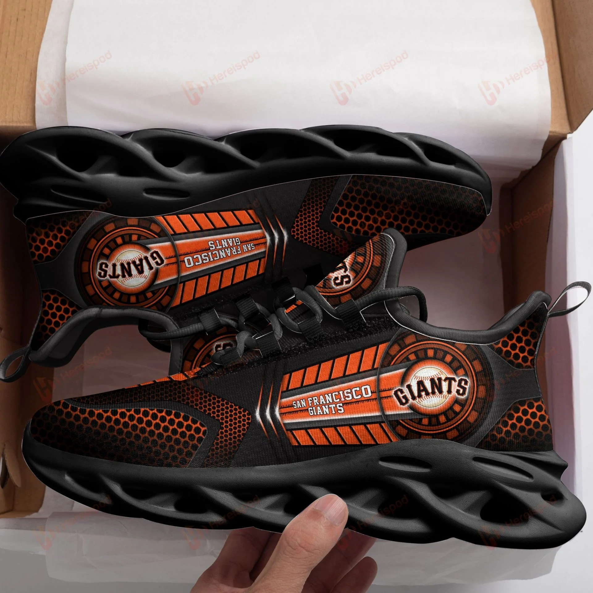 Custom MLB San Francisco Giants Max Soul Shoes V3 Store MS0601