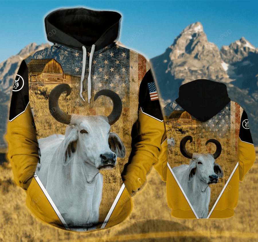 Brahman Ranch Flag 3D All Over Print Hoodie, Zip-up Hoodie HZ0501