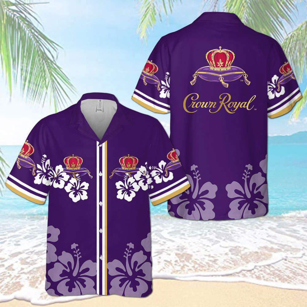 Crown Royal Hibicus Hawaiian Shirt HW0601