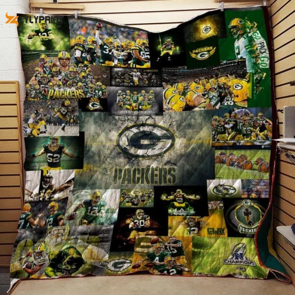 Green Bay Packers 3D Customized Quilt Blanket Gift For Home Decor ,  Soft Quilt, King Size, All Season Cozy Quilt QB0901