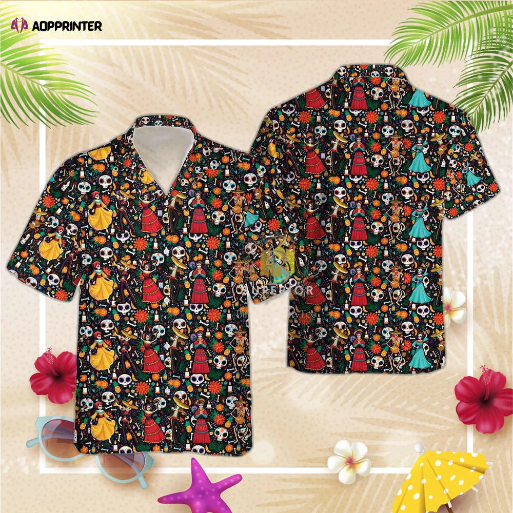 Mexican Couple De Los Muertos Hawaiian Shirt, Gift For Men And Women HW0601