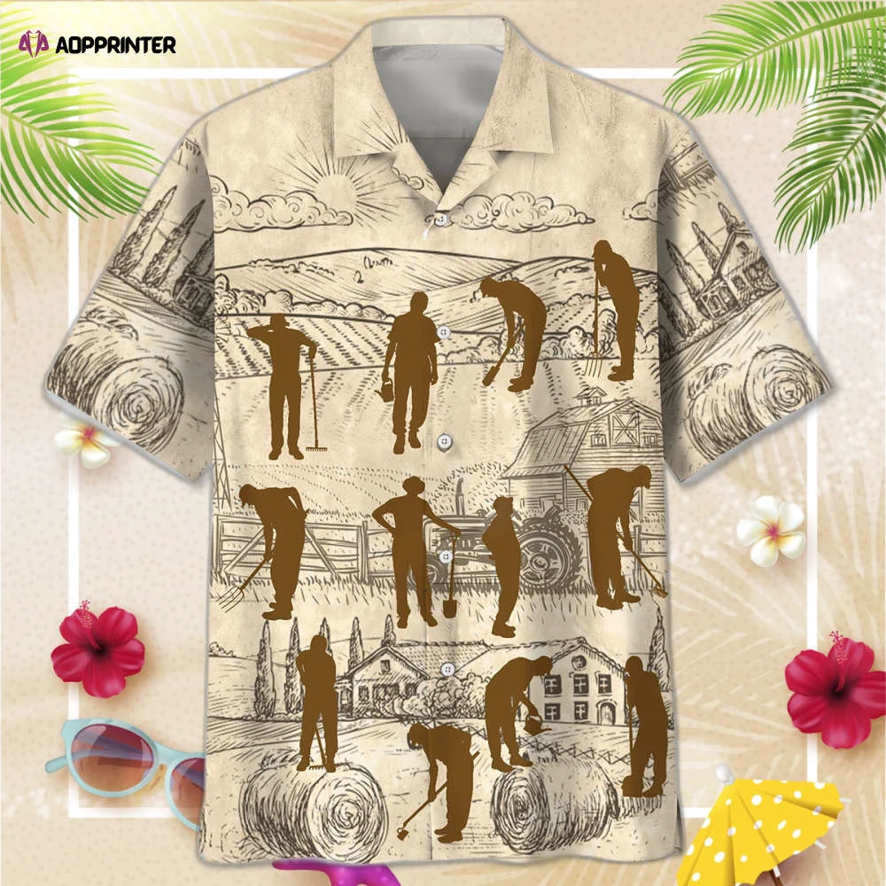 Farmer Vintage Hawaiian Shirt, Gift For Men Women HW0601