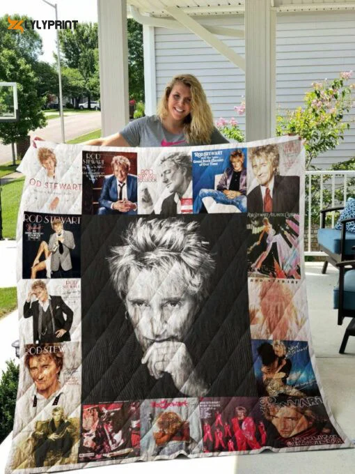 Rod Stewart 1 Quilt Blanket For Fans Home Decor Gift ,  Soft Quilt, King Size, All Season Cozy Quilt QB0901